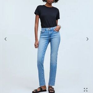 Madewell The Perfect Vintage Straight Jean In Banner Wash # NA917 Size 23 Used